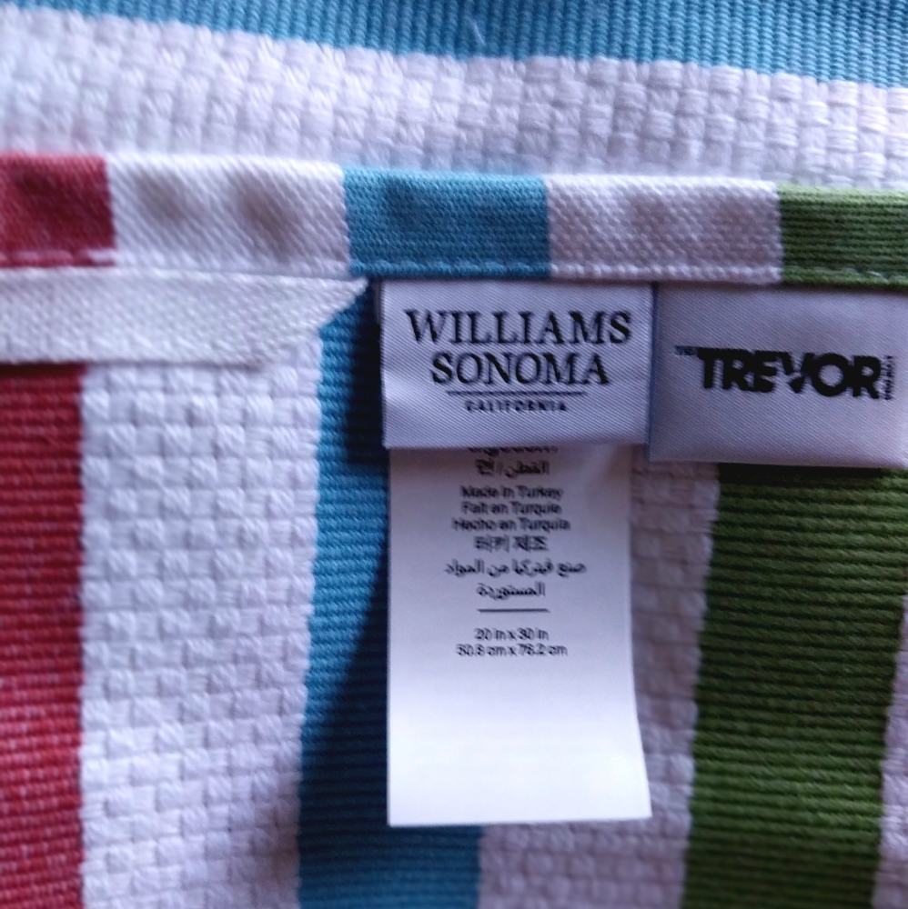 WILLIAMS SONOMA Pride dish towels set of two